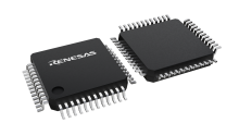 3D illustration featuring top and bottom of LFQFP ic chip package with 48 leads