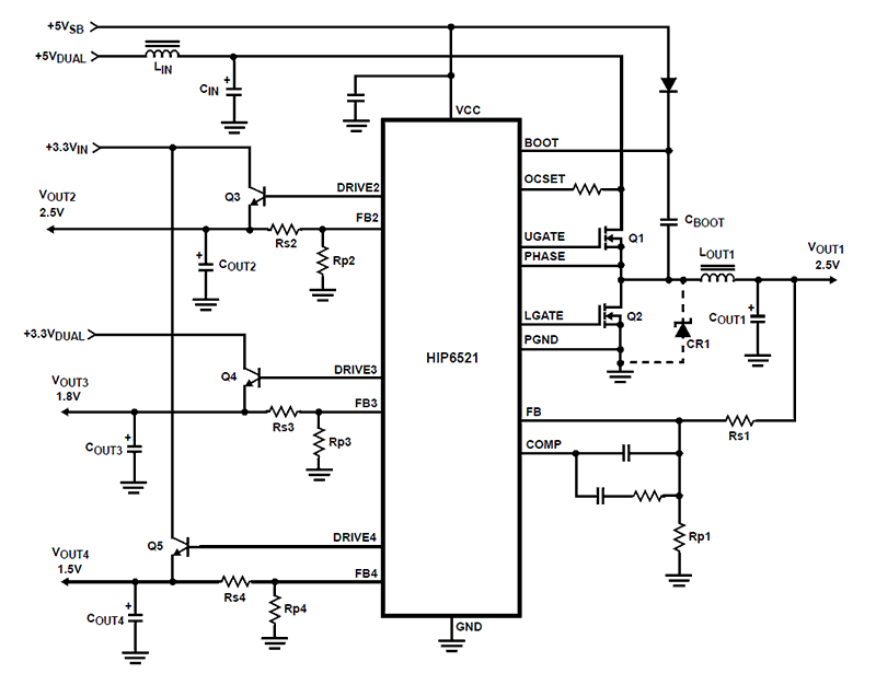 HIP6521 Functional Diagram | Renesas