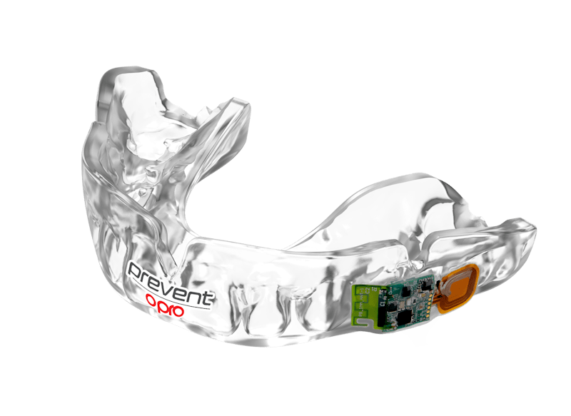 A Prevent Biometrics mouthguard