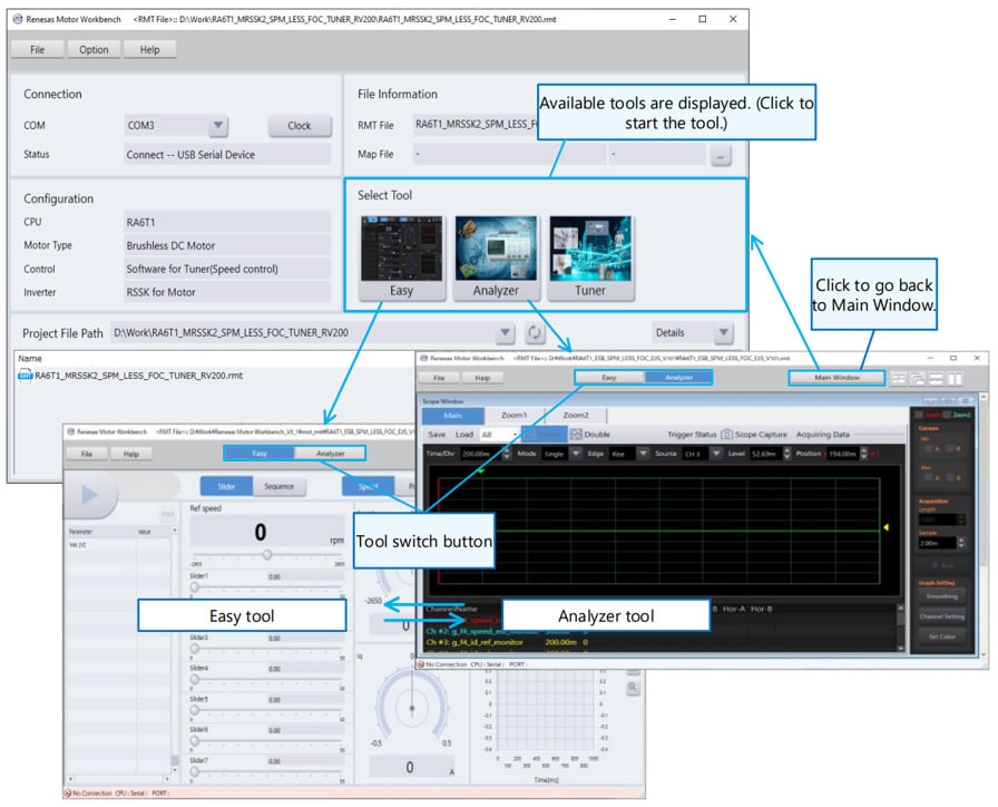 Renesas Motor Workbench tool