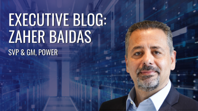 Main blog image of the author, Zaher Baidas, and his title, Senior Vice President and General Manager of Renesas' Power Product Group.