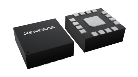 3D illustration featuring top and bottom views of LGA IC chip package with 16 lead count.
