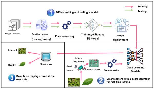 General process of deep learning in computer/machine vision