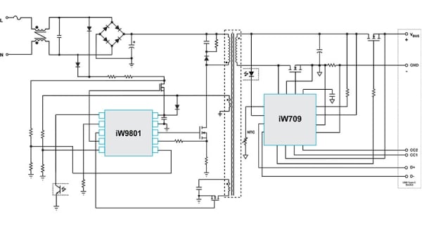 Complete ZVS 2-chip solution for USB PD chargers 