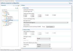 Component settings