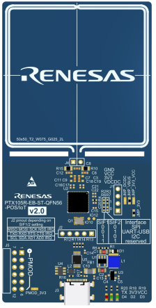 PTX105R Pmod Evaluation Board (v2.0)