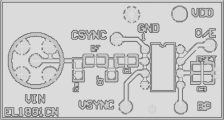 EL1883IS-EVAL (EL1883CN package) Sync Separator Eval Board