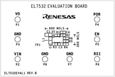 EL7532EVAL1Z Evaluation Board Layout