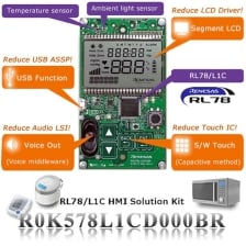 R0K578L1CD000BR (RL78/L1C HMI Solution Kit)