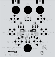 ISL28213MSOPEVAL2Z Op Amp Eval Board