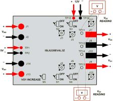 ISL6228EVAL3Z Buck Controller Eval Board