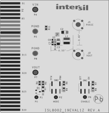 ISL8002xEVAL1Z,ISL80019xEVAL1Z Sync Buck Regulator Eval Boards