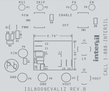 ISL8009AEVAL1Z Buck Regulator Eval Board