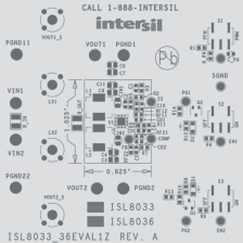 ISL8036DUALEVAL1Z Buck Regulator Eval Board