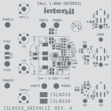 ISL8036CRSHEVAL1Z Buck Regulator Eval Board