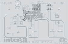 ISL97656IRTZEVALZ PWM Step-Up Regulator Eval Board