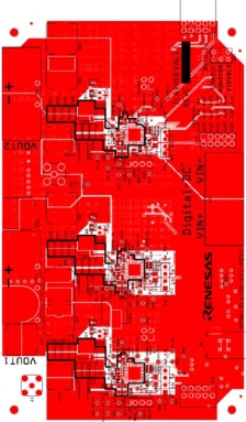 ZL6100EVAL2Z Evaluation Board Layout