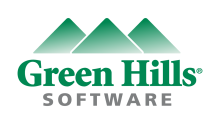 Green Hills Software logo.