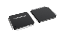 3D illustration featuring top and bottom views of LFQFP chip package with 100 lead count.