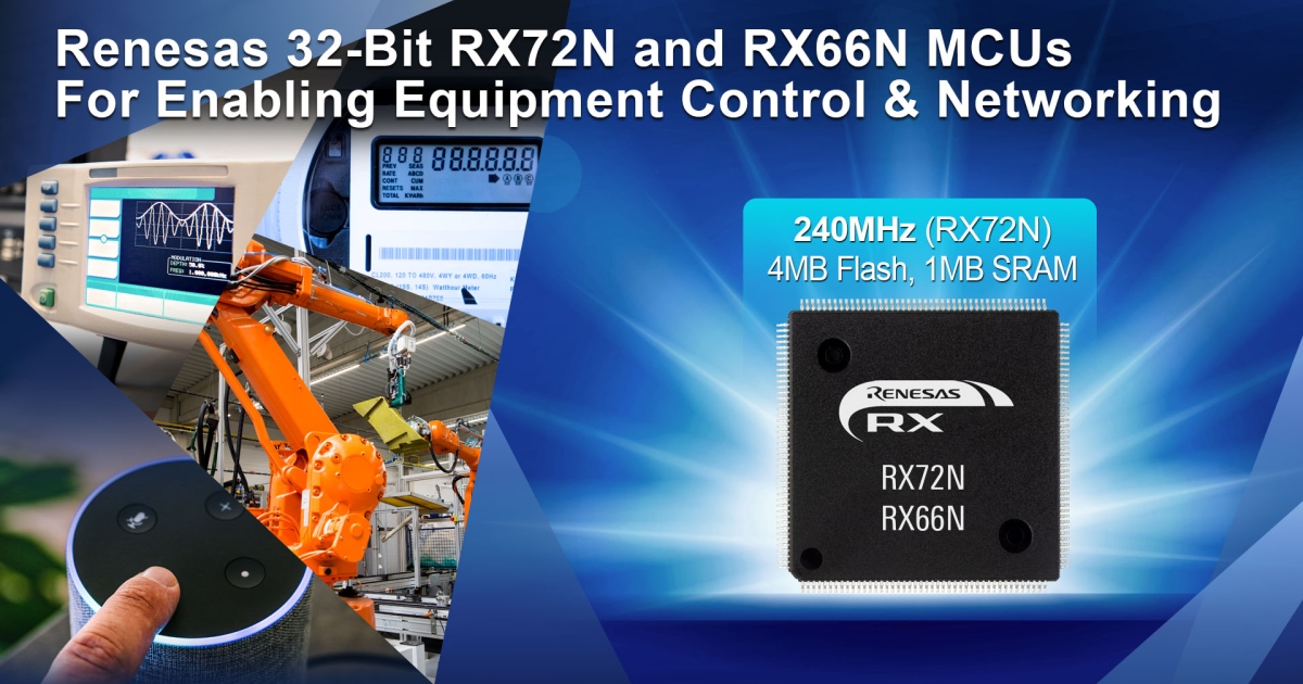 Renesas Expands Equipment Control and Networking Portfolio With New 32 ...