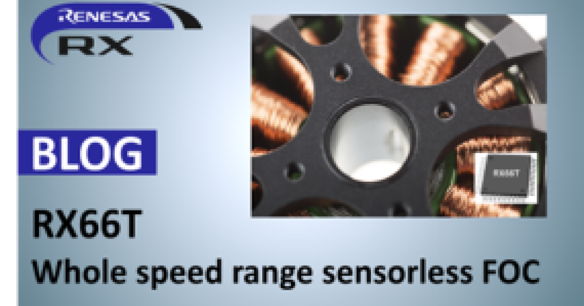 Whole Speed Range Sensorless Motor Solution