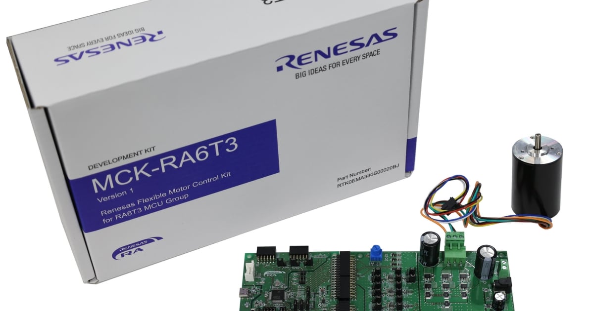 RTK0EMA330S00020BJ - MCK-RA6T3 Renesas Flexible Motor Control Kit 
