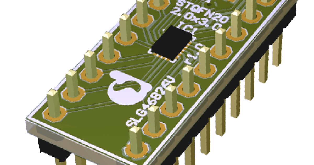 SLG46826V-DIP - GreenPAK SLG46826 20-pin DIP Prototyping Board | Renesas