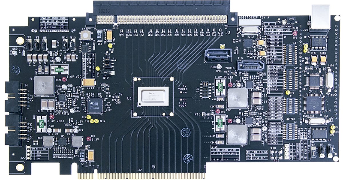 89KTT0832P - Evaluation Board for 89HT0832P Retimer 16-lane, 8Gbps ...