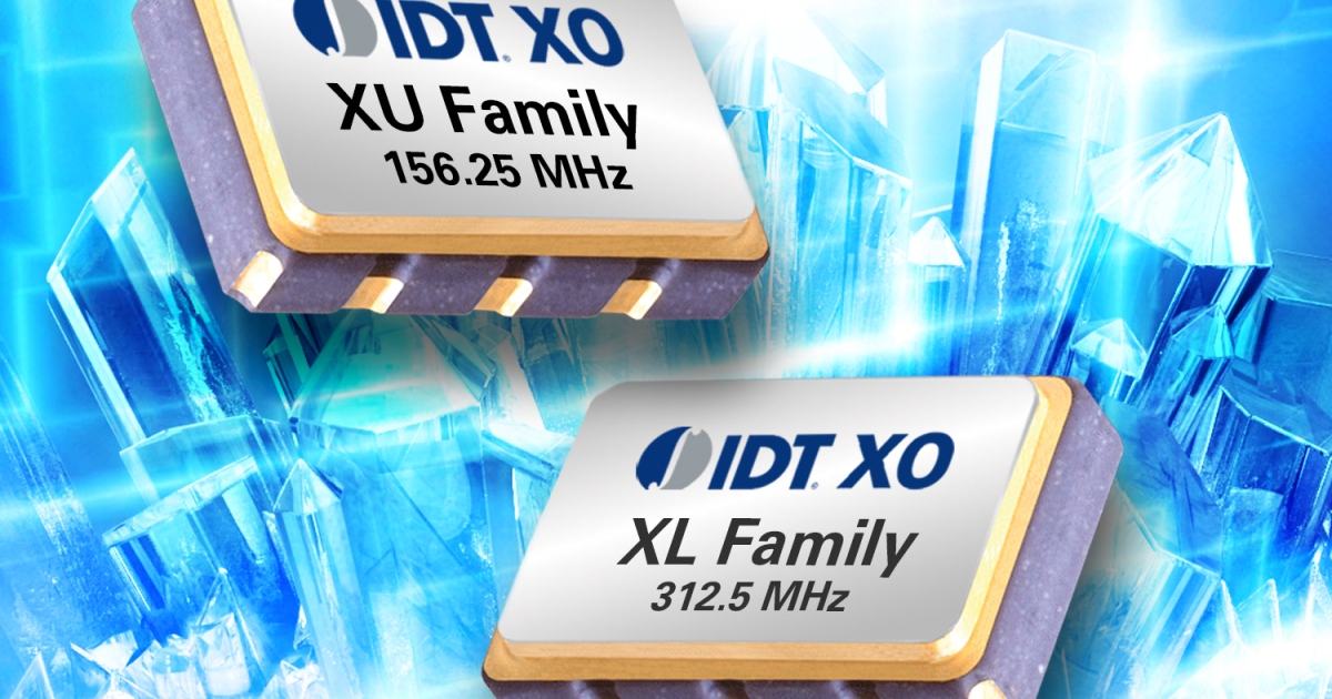 IDT Introduces High-Performance Crystal Oscillators with Best-in-Class  Jitter Performance, Low Cost and Short Production Lead Times