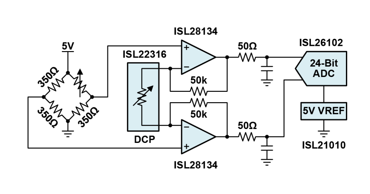 ISL28134 - 5V Ultra Low Noise, Zero Drift Rail-to-Rail Precision Op 