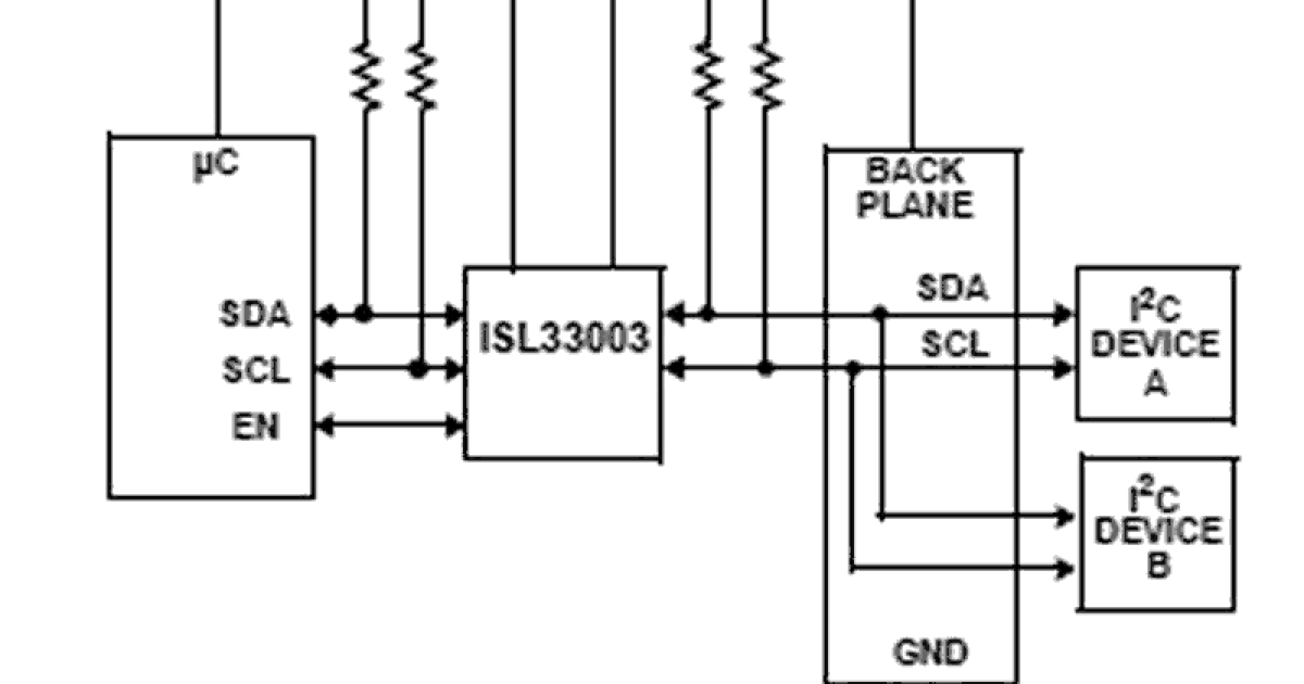 ISL33003 I2C Bus Buffer with Rise Time Accelerators and Hot Swap