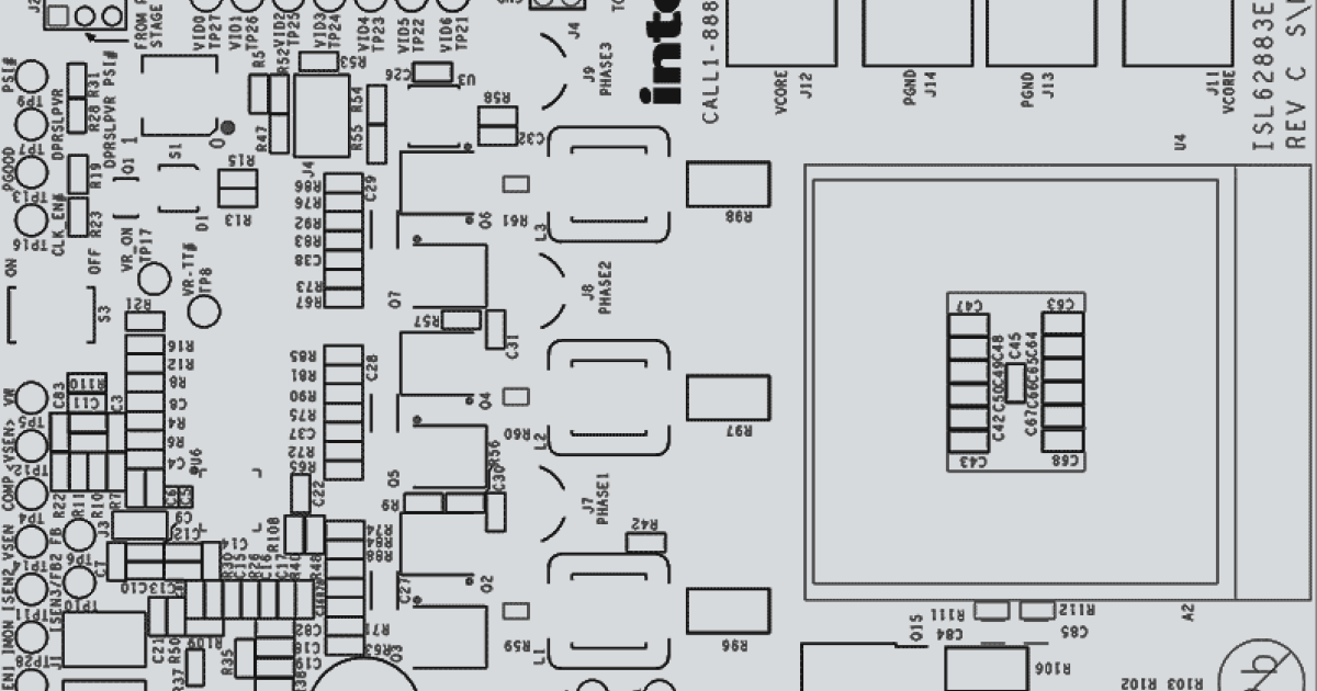 ISL62882EVAL2Z - Multiphase PWM Regulator Evaluation Board for IMVP-6.5 ...