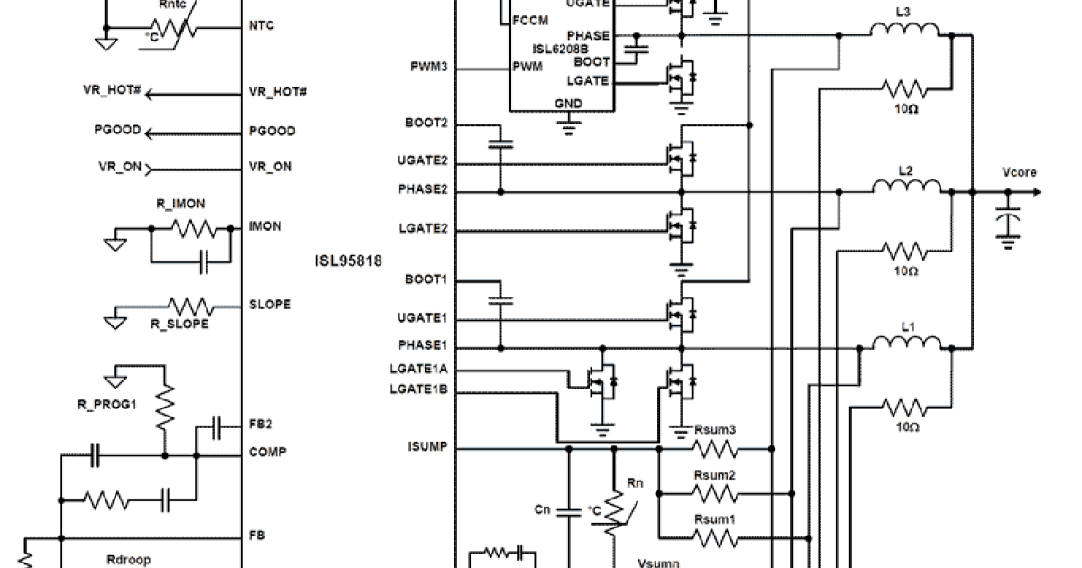 ISL95818 - 3-Phase PWM Controller for VR12.5 and VR12.6+ CPUs | Renesas