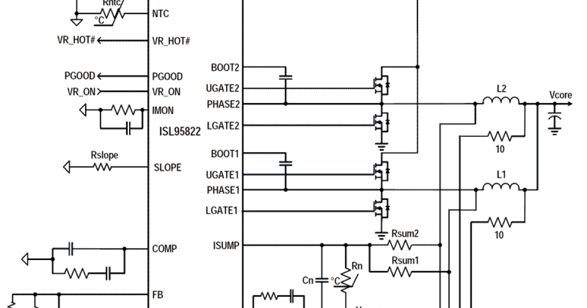 ISL95822 - Dual-Phase PWM Regulator for VR12.5 and VR12.6 CPUs | Renesas