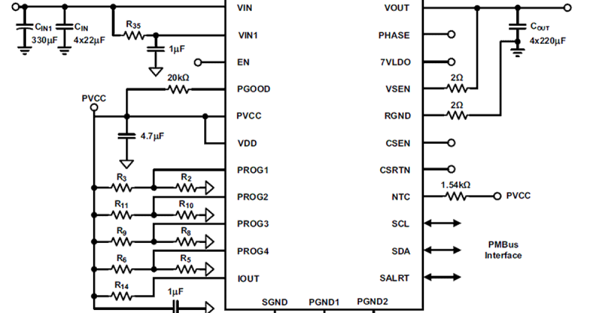 Isl8280m - 10a High Efficiency Hybrid Digital Step-down Power Module 