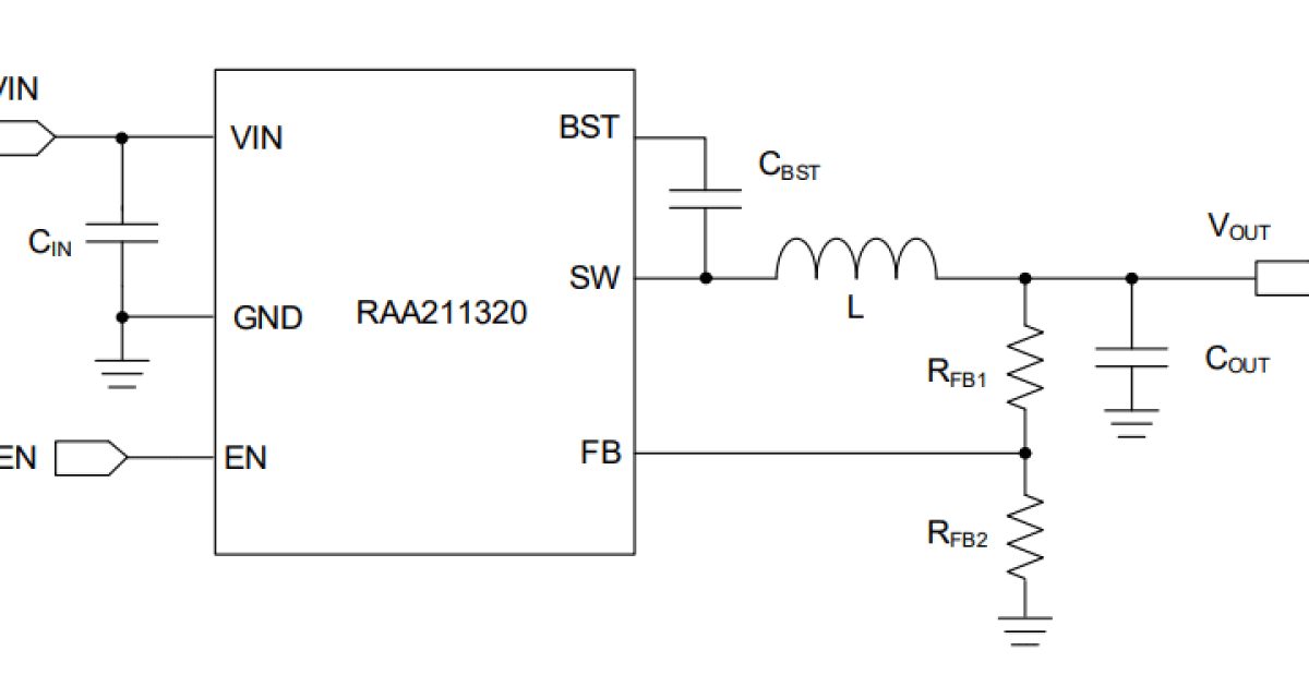RAA211320 - 30V, 2A Synchronous Buck Regulator with Current 