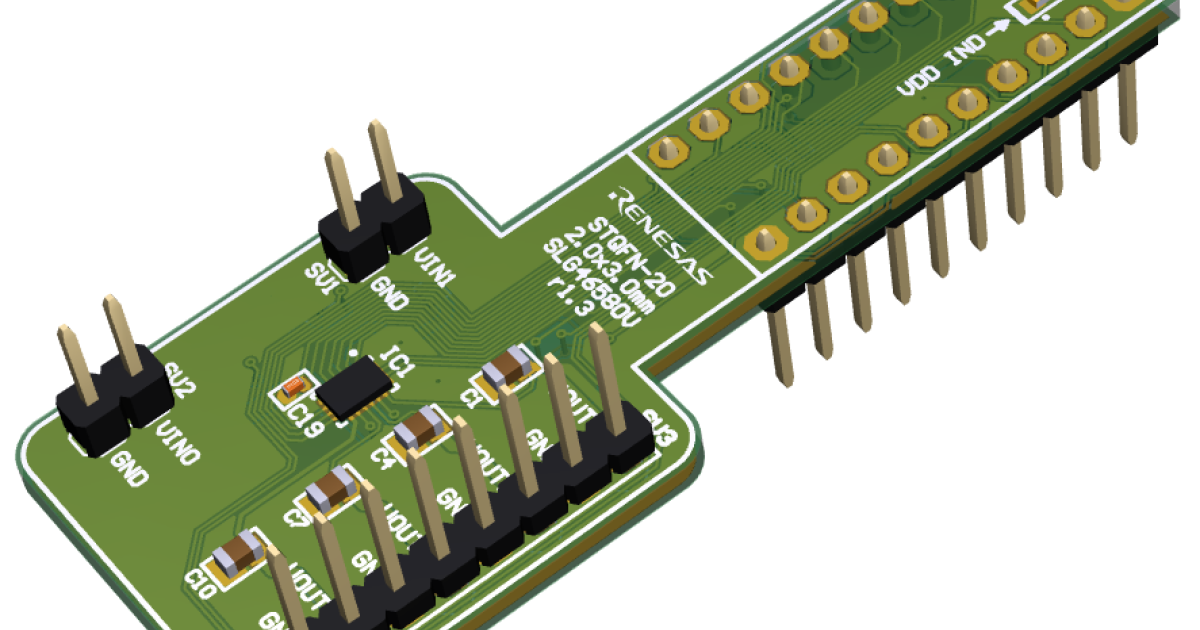 SLG46580V-DIP - GreenPAK SLG46580 (STQFN-20) 20-pin DIP Prototyping ...