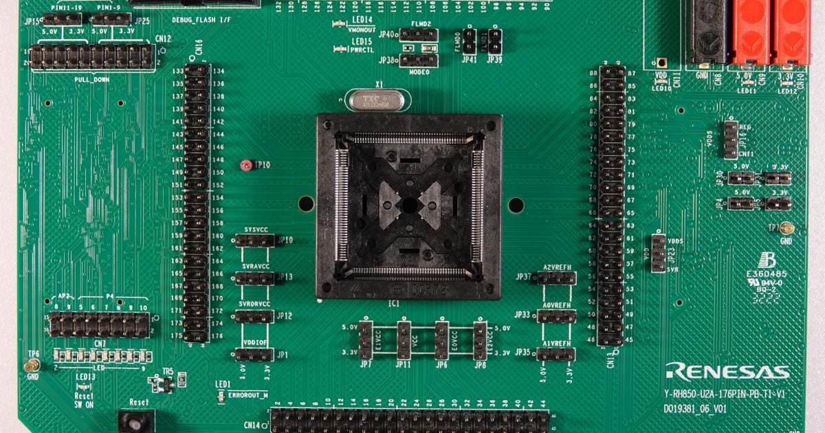 Y-RH850-U2A-176PIN-PB-T1-V1 - RH850/U2A 176pin Piggyback Board of RH850  Evaluation Platform | Renesas