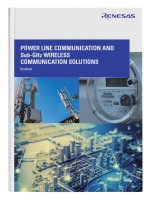 Sub-GHz & Wi-Sun brochure cover featuring power line and sub-GHz wireless communication solutions.