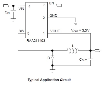 RAA211403 Application Circuit