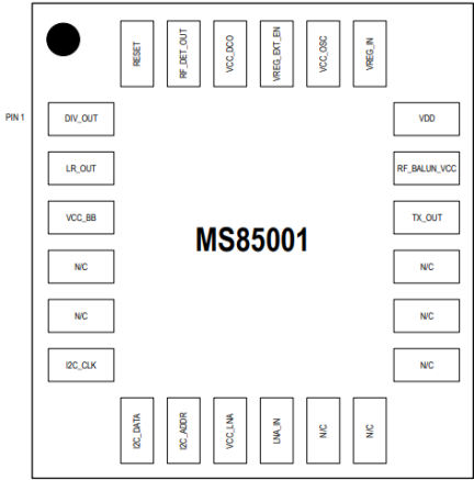 MS85001 - Pinout