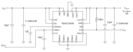 RAA214045 Application Schematic