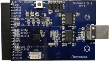 RTKA489206DK0000BU Evaluation Kit - ISO-DONGLE-EV1Z Board