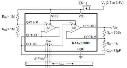 RAA788000 Typical Application with Enable