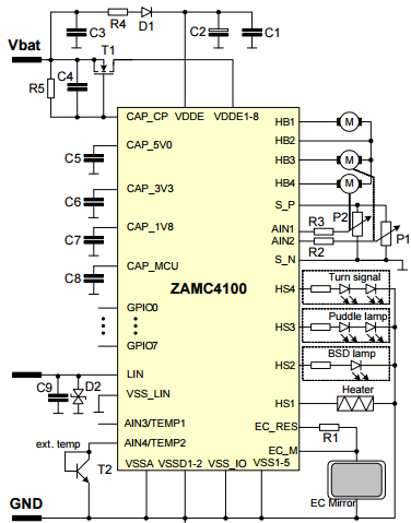 ZAMC4100 - Application Circuit
