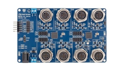 CCE4511-EVAL-V1 8-Channel IO-Link Master Evaluation Board - Top