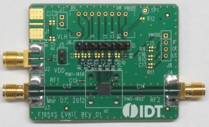 Evaluation Board for F1951 6-bit Digital Step Attenuator