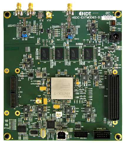 HSDCEXTMOD03 Evaluation Board top view