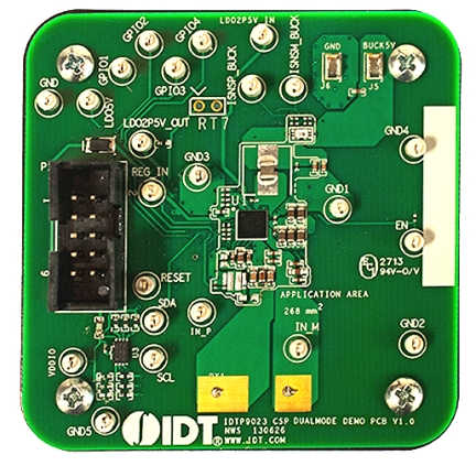 IDTP9023-EVAL - Evaluation Board - Top View