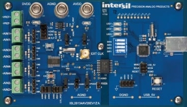 ISL26134AV28EV1Z Delta Sigma A/D Converter Evaluation Board